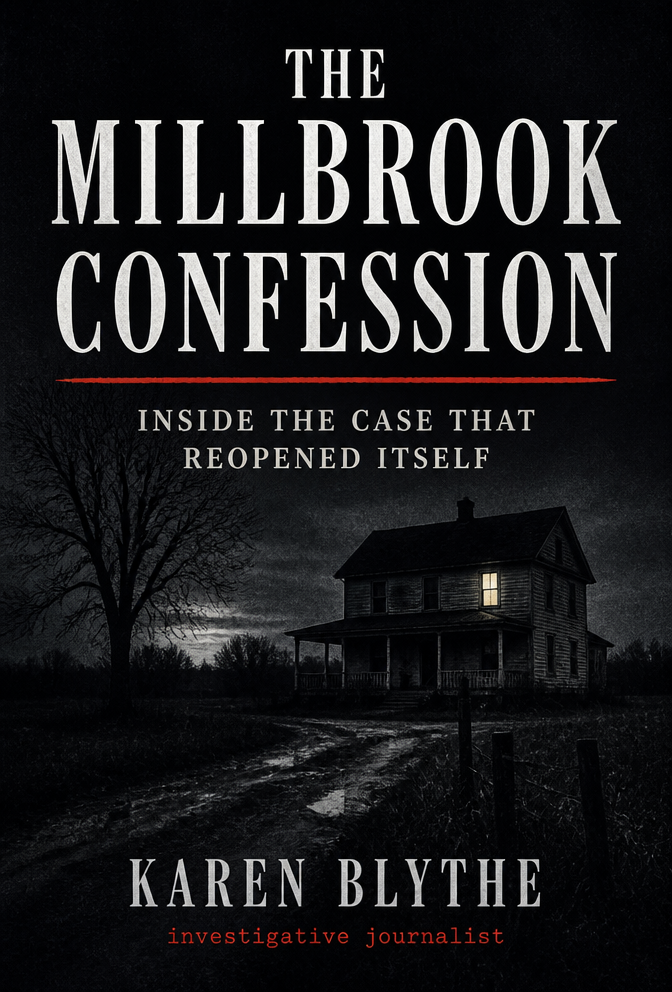 True Crime example cover for The Millbrook Confession